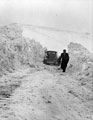 Snow ploughing, Burbage Moor Road, Burbage Moor