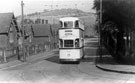 Tram No. 503, Parkside Road Terminus with (left) Hillsborough School Tram No. 503, Parkside Road Terminus with (left) Hillsborough School