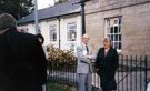 Helen Jackson, Labour M.P. for Hillsborough, at the plaque unveilling, Hillsborough Branch Library