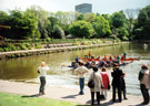 Dragon Boat Festival, Crookes Valley Park with the University Arts Tower in the background Dragon Boat Festival, Crookes Valley Park with the University Arts Tower in the background