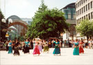 View: t03829 Sahar Wal Farashat (Arabic and Bollywood), Chance to Dance, Tudor Square with the Winter Garden in the background 