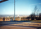 View of Sheffield from Park Grange Road, the maisonettes in the foreground are on Guilford Rise and the Vic Hallam houses are on Guildford Way