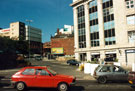 South Yorkshire Transport Executive Offices (formerly W.H. Smith Ltd., Hambleden House), Exchange Street looking towards Wilkinson Home and Garden Store, Nos. 34 - 36 Haymarket