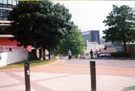 Surrey Lane from Hallam University, Howard Square looking towards Pond Street with Sheaf House in the background