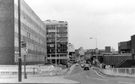 View: t04107 Sheffield Polytechnic (later renamed Hallam University), Pond Street  looking towards Flat Street