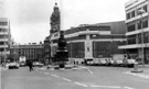 Barkers Pool looking towards the War Memorial and the Gaumont Cinema 
