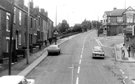 Stannington Road looking towards No. 106, Anvil Inn at the junction with Wood Lane, Malin Road junction extreme right