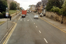 Langsett Road with former Hillsborough Barracks left and No. 401, Queens Ground Hotel right 