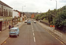 Infirmary Road with the grounds of the former Royal Infirmary right