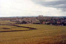 Looking towards The Old Harrow public house, White Lane and Fox Lane. Supertram was constructed across these fields 