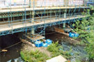 View: t04240 Bridge repairs, Lady's Bridge, River Don, Five Weirs Walk, from Castlegate 