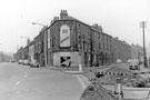 Nos. 2 - 6 Handy Cafe, Burton Road (left) and Nos. 53, bed and breakfast, 55 - 61 etc, Harvest Lane at the junction of Burton Road and Neepsend Lane Nos. 2 - 6 Handy Cafe, Burton Road (left) and Nos. 53, bed and breakfast, 55 - 61 etc, Harvest Lane at the junction of Burton Road and Neepsend Lane