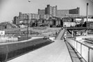 Park Square from Commercial Street looking towards Hyde Park Flats 