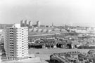 Martin Street Flats and Bromley Street (bottom right) looking towards Pye Bank Flats