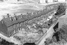 Elevated view of housing on Bromley Street backing onto Blythe Street