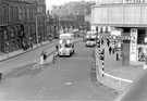 View: t04449 Elevated view of Waingate with Castle Market right and the Court House formerly the Old Town Hall 