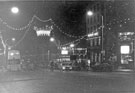 View: t04499 Christmas illuminations, High Street looking towards the Classic Cinema, Fitzalan Square