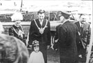 Lord Mayor John (Jack) Stenton Worrall and Mrs. Worrall, Lady Mayoress at an event with possible connection to Darnall