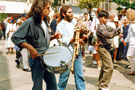 View: t04650 Musicians for the Catalan Giants during the World Student Games Cultural Festival Opening Procession 