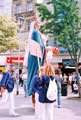 View: t04654 Catalan Giants in Fargate during the World Student Games Cultural Festival Opening Procession 