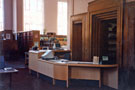 View: t04723 Arts and Social Science Reference Library, Central Library, Surrey Street showing counter after the Dynix computer system became operable 