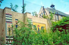 Mural on a wall below former Crookesmoor School now Connexions, Oxford Street