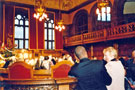 View: t04786 Interior of Council Chamber, Town Hall with co-author Ruth Harman at the official launch of the new Pevsner Architectural Guide to Sheffield 