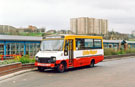 Little Nipper Bus M67 to Tinsley, Highgate standing at Sheffield Interchange, Pond Street with Claywood Flats in the background Little Nipper Bus M67 to Tinsley, Highgate standing at Sheffield Interchange, Pond Street with Claywood Flats in the background