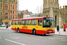 Mainline Bus No. 51 to Herdings, Church Street with the Gladstone Building and the Cathedral Church of SS Peter and Paul in the background Mainline Bus No. 51 to Herdings, Church Street with the Gladstone Building and the Cathedral Church of SS Peter and Paul in the background