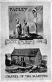 Chapel of the Martyrs, Padley; Priests Nicholas Garlick and Robert Ludlam were arrested 12 July 1588 and martyred at Derby 24th July 1588 Chapel of the Martyrs, Padley; Priests Nicholas Garlick and Robert Ludlam were arrested 12 July 1588 and martyred at Derby 24th July 1588