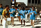 View: t05222 London School Samba Band perform during the World Student Games Cultural Festival