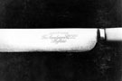 Stainless steel knife blade with the mark of The Amalgams Co. Ltd., Sheffield Stainless steel knife blade with the mark of The Amalgams Co. Ltd., Sheffield