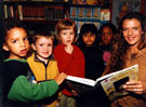 Annabel Croft visiting the Children's Library during 'Off the Shelf' Festival