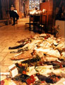 Floral tributes to Princess Diana at Sheffield Cathedral, Church Street Floral tributes to Princess Diana at Sheffield Cathedral, Church Street