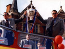 Sheffield Eagles parade with the Rugby League Challenge Cup
