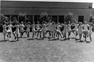 Dancing lesson at unidentified school