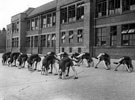 Physical education during Education Week at Burngreave County School (later Byron Wood Infant and Junior School), Earldom Road