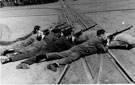 World War II Home Guard/ARP training exercise at Hadfields and Co. Ltd., East Hecla Works