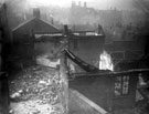 Demolition of properties on School Lane, No. 69 School Lane, Park, Court No. 9 Duke Street in background
