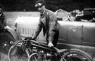 George Dance and motorbike (Sunbeam, 3 1/2 OHV) George Dance and motorbike (Sunbeam, 3 1/2 OHV)