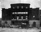 View: u00397 J.G. Graves Ltd., drapery department, Surrey Street, formerly the Music Hall, later became Public Library (Central Lending Library and Reading Room)
