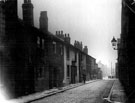 Arundel Lane looking towards Sidney Street, derelict housing