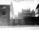 Nos. 184 - 190 Eyre Street showing gables of property to be demolished by the Corporation