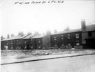 Porter Street from Jessop Street showing Nos. 87 - 107 back to back houses (Court No. 3 at rear). No 107, Porter Street, Globe Inn, right
