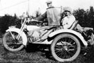 Harley Davidson motorbike and side-car