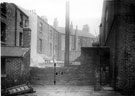 Rear of Sawmaker's Arms (Ernest Baker, licensee), No. 1 Neepsend Lane and adjoining premises in Mowbray Street showing the window in gable end