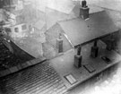 Elevated view of property at the rear of Court No. 23, Scotland Street, showing the right eaves drainage into the yard of J. Nowill and Sons, Cutlery Works