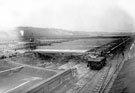 View: u00879 Settling tanks, Blackburn Meadows sewage treatment works, looking towards Hill Top Kimberworth