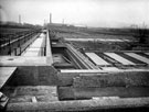 View: u00881 Settling tanks, Blackburn Meadows sewage treatment works, looking towards Hill Top Kimberworth