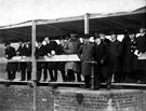 View: u00890 Opening of contact beds, Blackburn Meadows sewage treatment works by the Lord Mayor of Sheffield, Henry Kenyon Stephenson